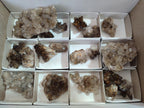 Natural Smokey Quartz Crystal Clusters x 21 From Khorixas, Namibia
