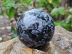 Polished Gabbro 'Merlinite' Spheres x 4 From Ambatofinandrahana, Madagascar