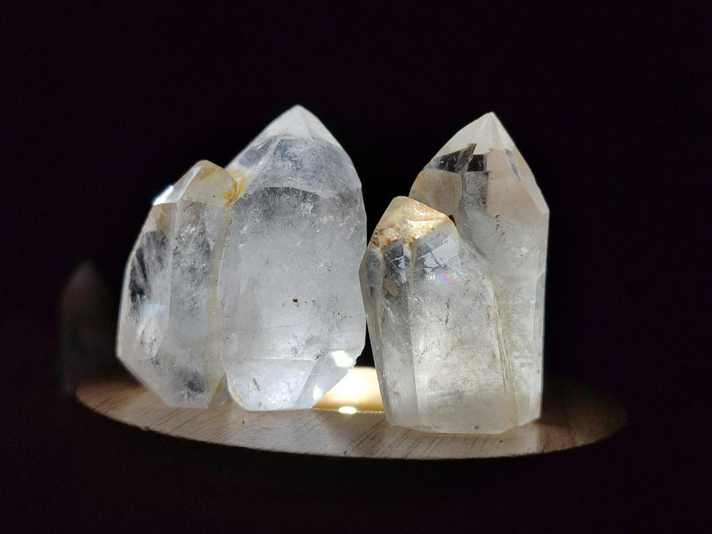 Polished Mixed Quartz Crystals x 35 From Madagascar