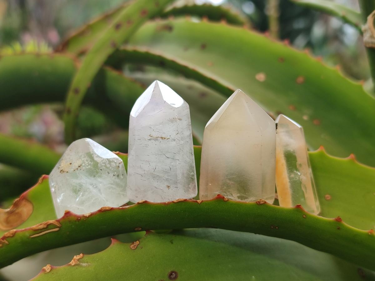 Polished Mixed Quartz Crystals x 35 From Madagascar