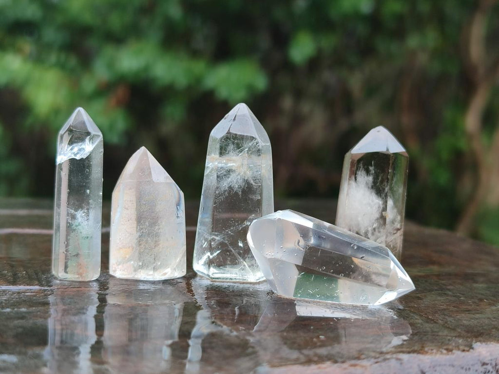 Polished Mixed Quartz Crystals x 35 From Madagascar