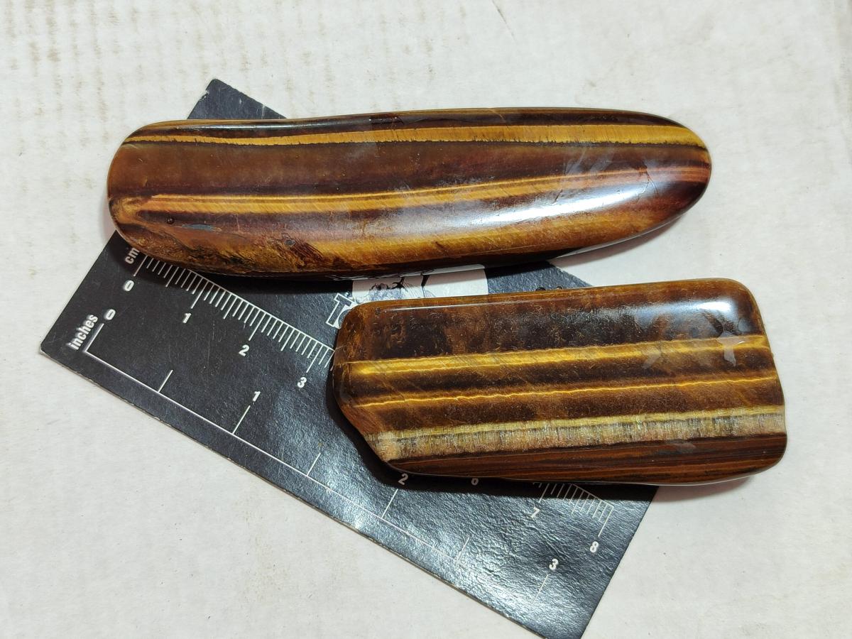 Polished Golden Tigers Eye Free Forms x 35 From Prieska, South Africa