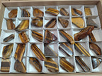 Polished Golden Tigers Eye Free Forms x 35 From Prieska, South Africa