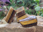 Polished Golden Tigers Eye Free Forms x 35 From Prieska, South Africa