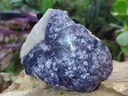 Polished One Side Lithium Silver Leaf Lepidolite Specimens x 6 From Zimbabwe