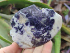 Polished One Side Lithium Silver Leaf Lepidolite Specimens x 6 From Zimbabwe