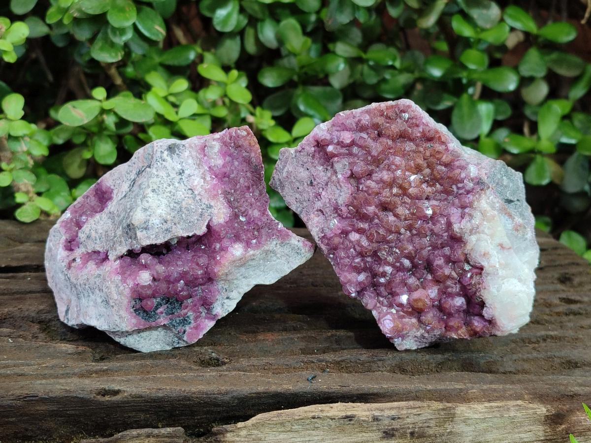Natural Cabinet Size Spherocobaltite Specimens x 2 From Musonoi Mine, Congo