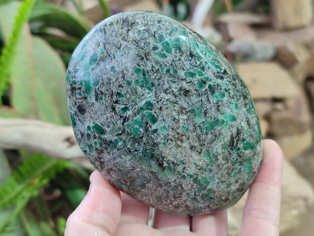 Polished Emerald Mica 'Mutokolite' Standing Display Pieces x 2 From Mutoko, Zimbabwe