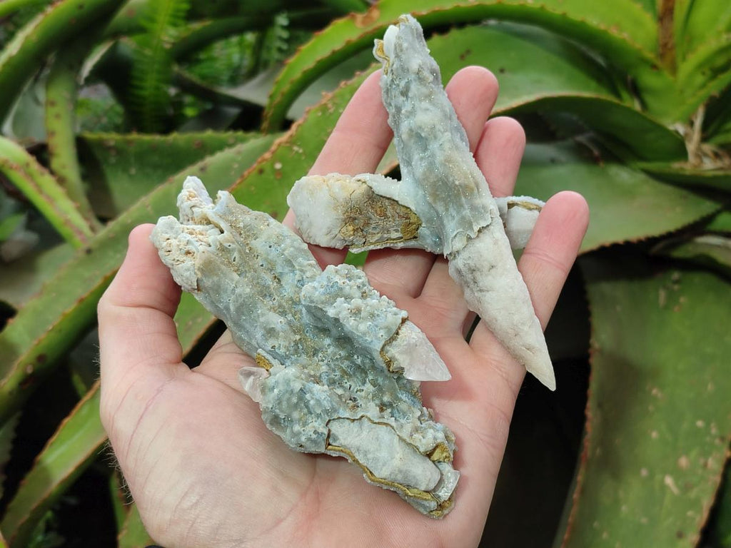 Natural Spearhead Calcite Crystal Specimens x 12 From Albert's Mountain, Lesotho