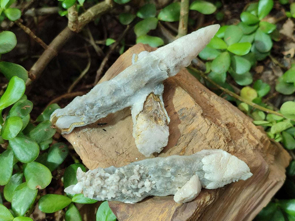 Natural Spearhead Calcite Crystal Specimens x 12 From Albert's Mountain, Lesotho