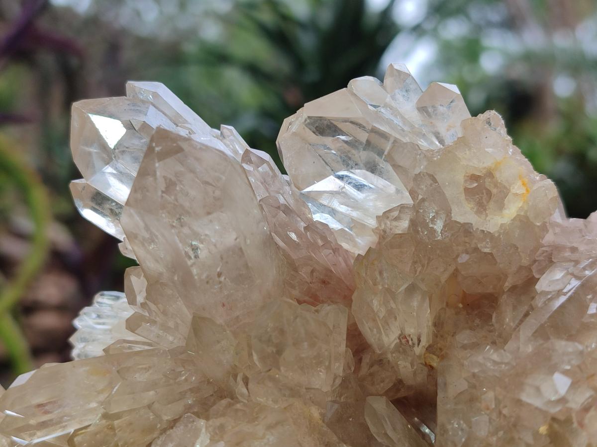 Natural Cascading Luena Citrine Quartz Clusters x 2 From Luena, Congo
