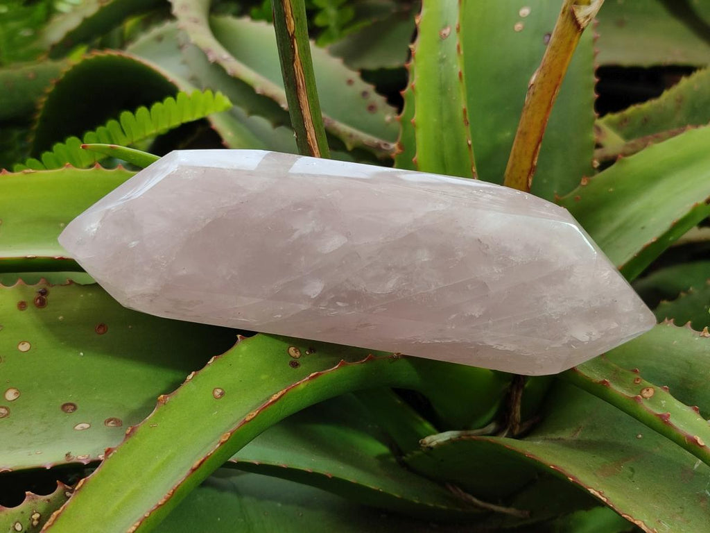 Polished Double Terminated Gemmy Rose Quartz Crystals x 4 From Madagascar - Toprock Gemstones and Minerals 