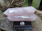 Polished Double Terminated Gemmy Rose Quartz Crystals x 4 From Madagascar - Toprock Gemstones and Minerals 