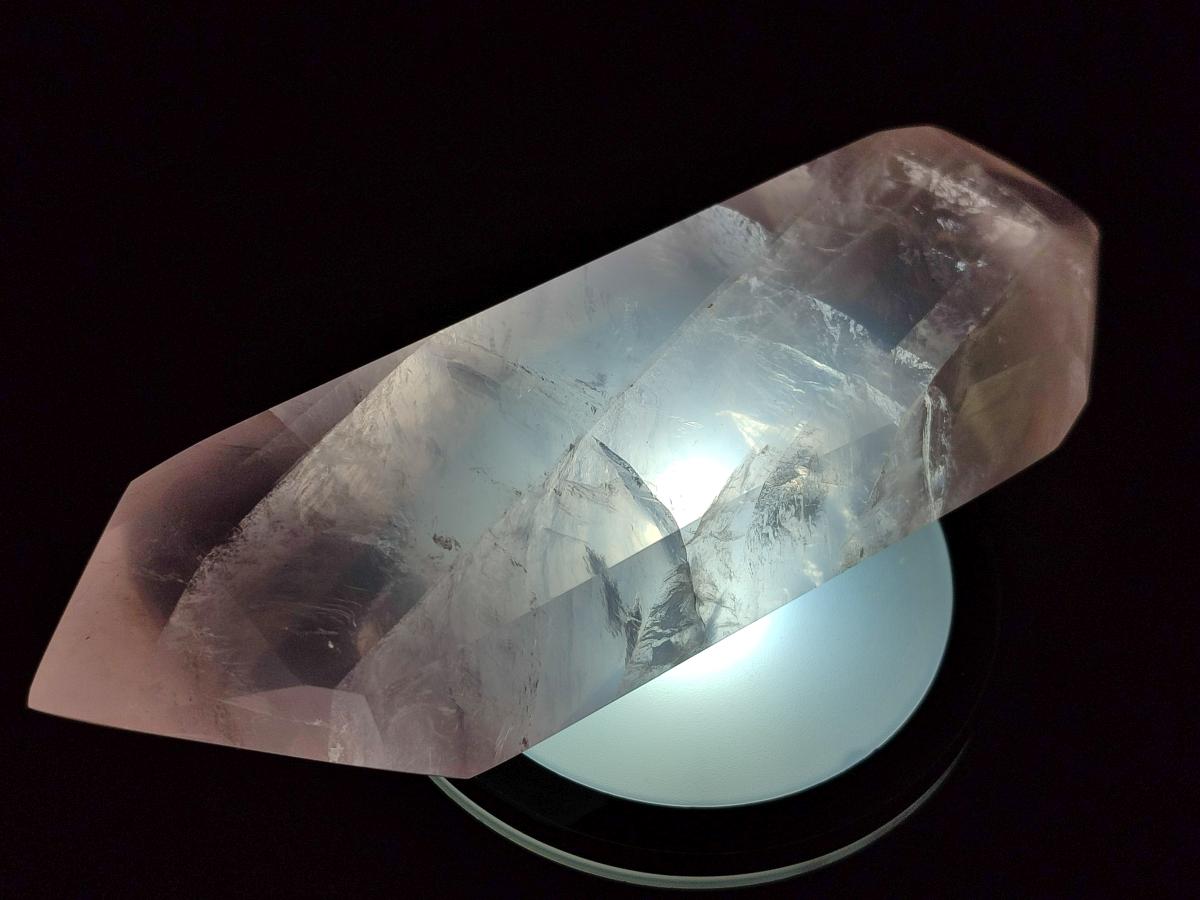 Polished Double Terminated Gemmy Rose Quartz Crystals x 4 From Madagascar - Toprock Gemstones and Minerals 