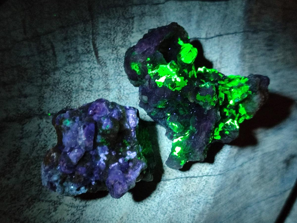Natural Mix of Fluorite Specimens x 26 From Namibia - Toprock Gemstones and Minerals 