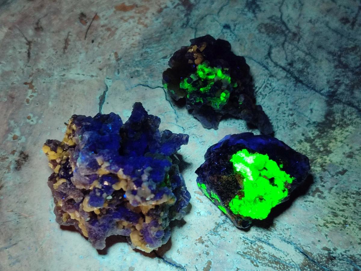 Natural Mix of Fluorite Specimens x 26 From Namibia - Toprock Gemstones and Minerals 