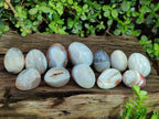 Polished Shashe River Agate Eggs x 12 From Shashe River, Zimbabwe - Toprock Gemstones and Minerals 