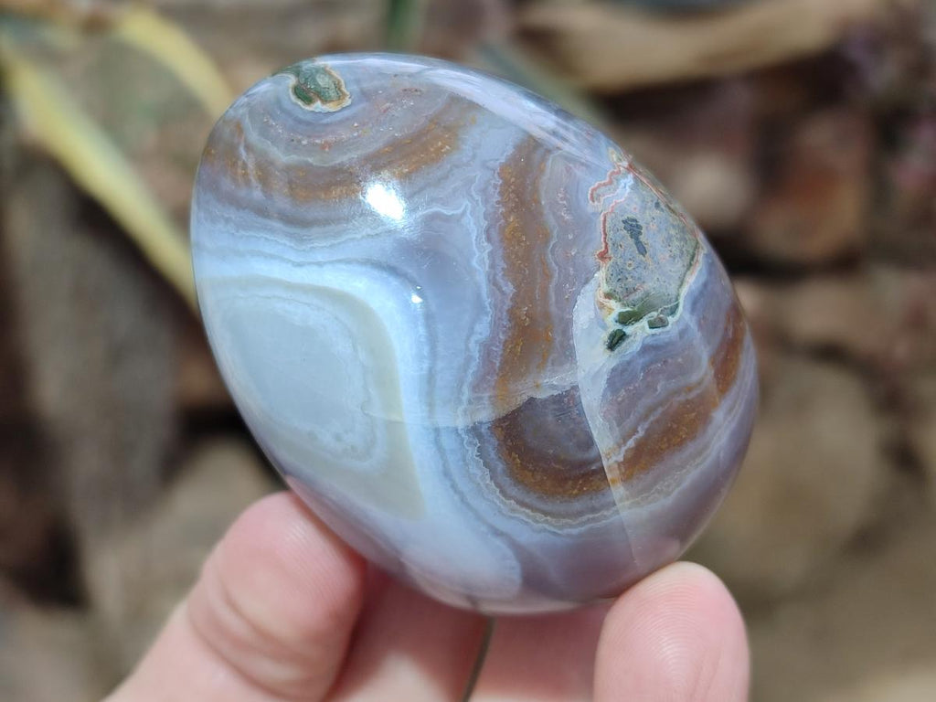Polished Shashe River Agate Eggs x 12 From Shashe River, Zimbabwe - Toprock Gemstones and Minerals 