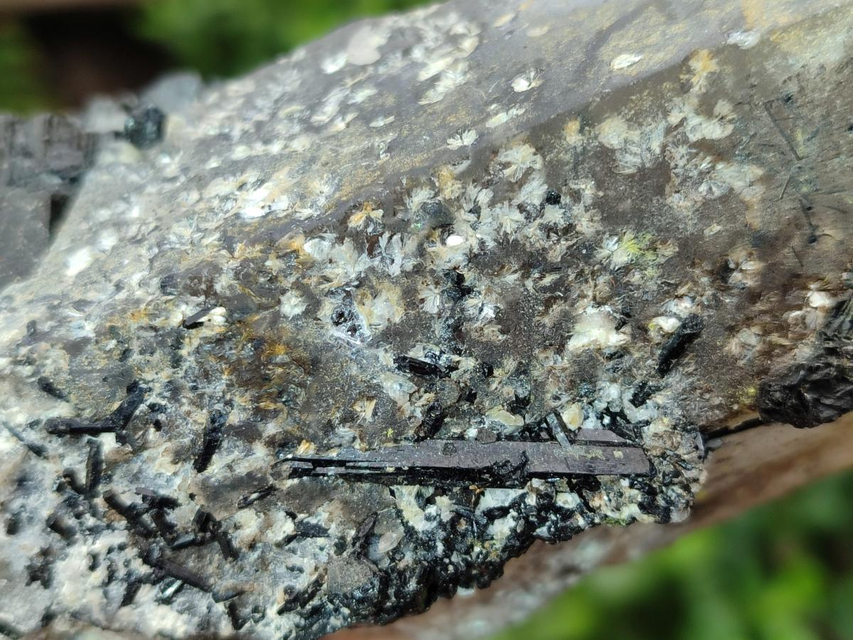 Natural Large Smokey Quartz Crystals with Black Tourmaline and Hyalite Opal x 3 From Erongo, Namibia - Toprock Gemstones and Minerals 