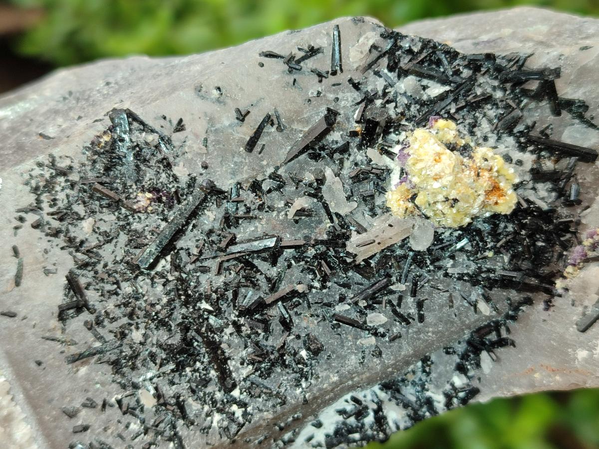 Natural Large Smokey Quartz Crystals with Black Tourmaline and Hyalite Opal x 3 From Erongo, Namibia - Toprock Gemstones and Minerals 