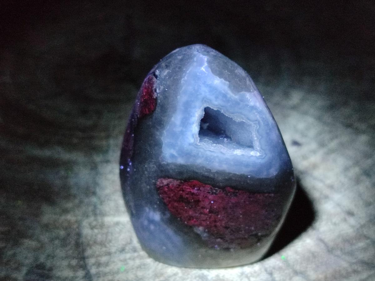 Polished and Natural Blue Lace Agate Standing Display Pieces x 12 From Nsanje, Malawi - Toprock Gemstones and Minerals 