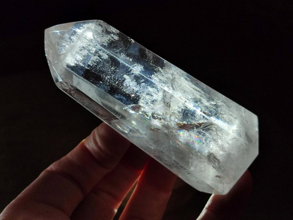 Polished Clear and Smokey Quartz Crystals x 6 From Madagascar - Toprock Gemstones and Minerals 