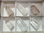 Polished Clear and Smokey Quartz Crystals x 6 From Madagascar - Toprock Gemstones and Minerals 