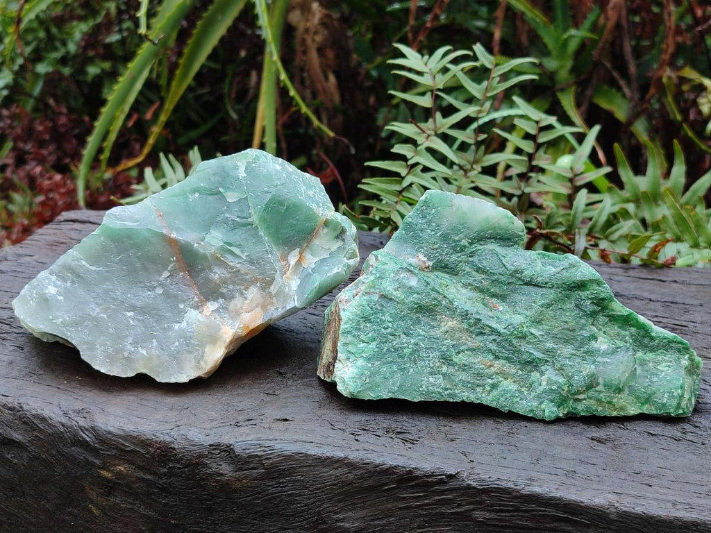Natural Large Swazi Jade Cobbed Specimens x 6 From Swaziland - Toprock Gemstones and Minerals 