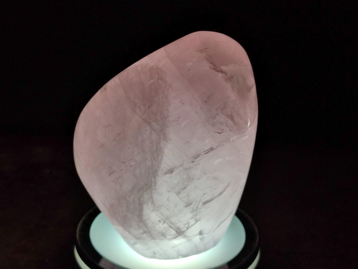 Polished Rose Quartz Standing Display Pieces x 6 From Zimbabwe - Toprock Gemstones and Minerals 