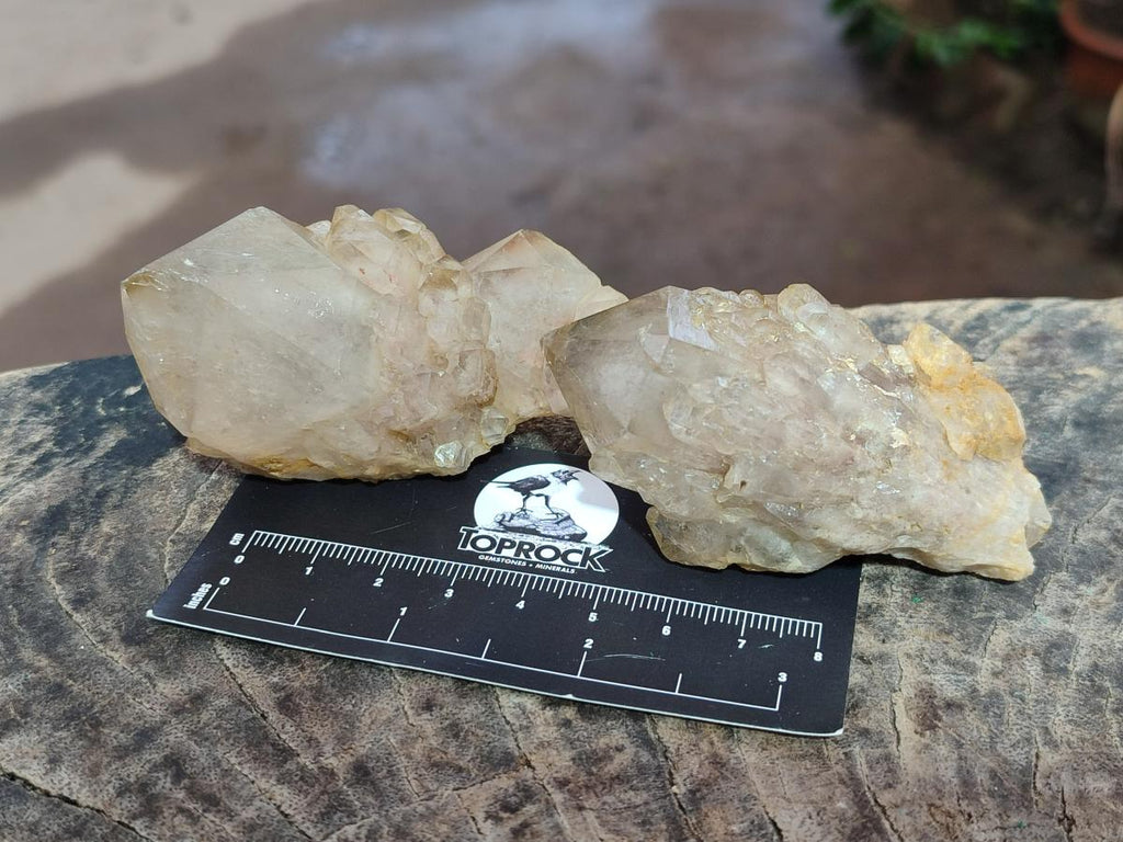 Natural Cascading Smokey Luena Citrine Quartz Crystals and Clusters x 35 From Luena, Congo - Toprock Gemstones and Minerals 