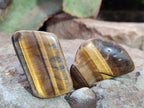 Polished Golden Tigers Eye Free Forms x 70 From Prieska, South Africa - Toprock Gemstones and Minerals 