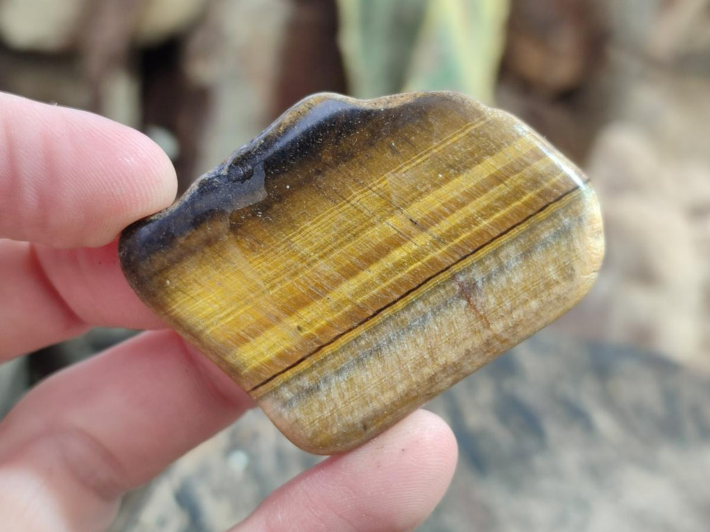 Polished Golden Tigers Eye Free Forms x 70 From Prieska, South Africa - Toprock Gemstones and Minerals 