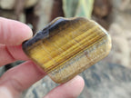 Polished Golden Tigers Eye Free Forms x 70 From Prieska, South Africa - Toprock Gemstones and Minerals 