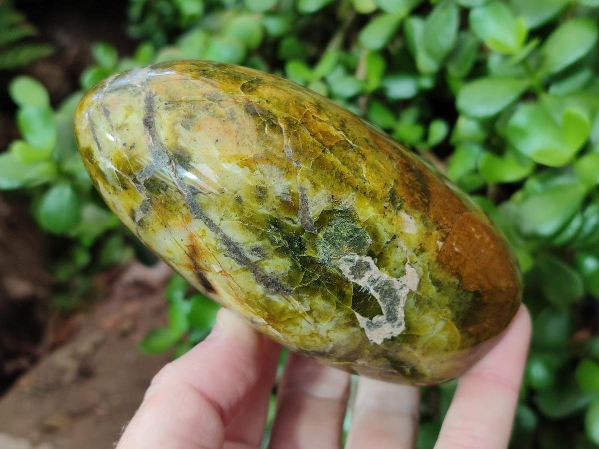 Polished Green Opal Standing Display Pieces x 3 From Betroka, Madagascar - Toprock Gemstones and Minerals 