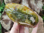Polished Green Opal Standing Display Pieces x 3 From Betroka, Madagascar - Toprock Gemstones and Minerals 