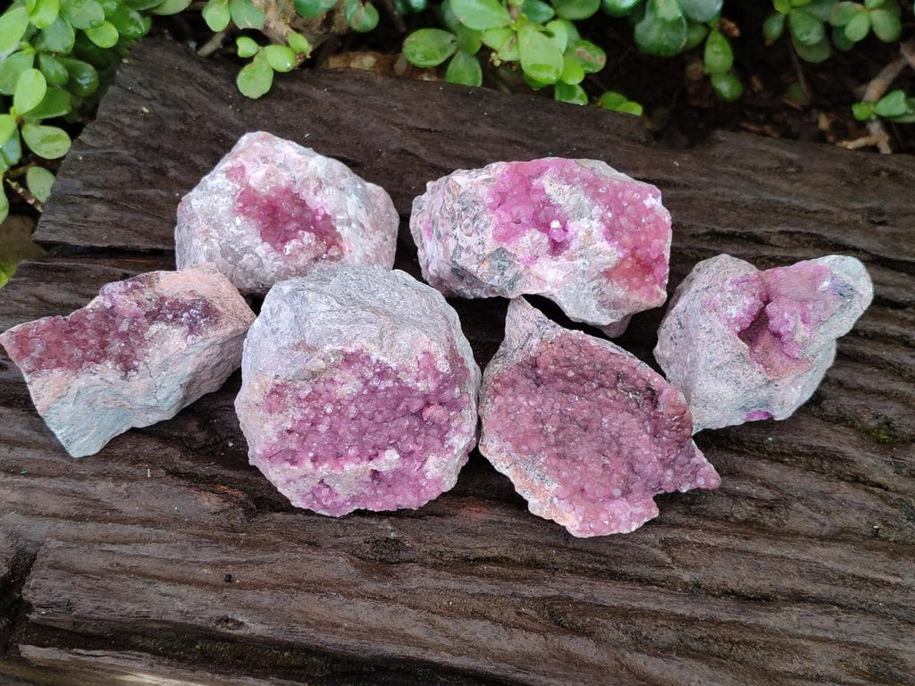 Natural Spherocobaltite Specimens x 6 From Mashamba West Mine, Congo - Toprock Gemstones and Minerals 