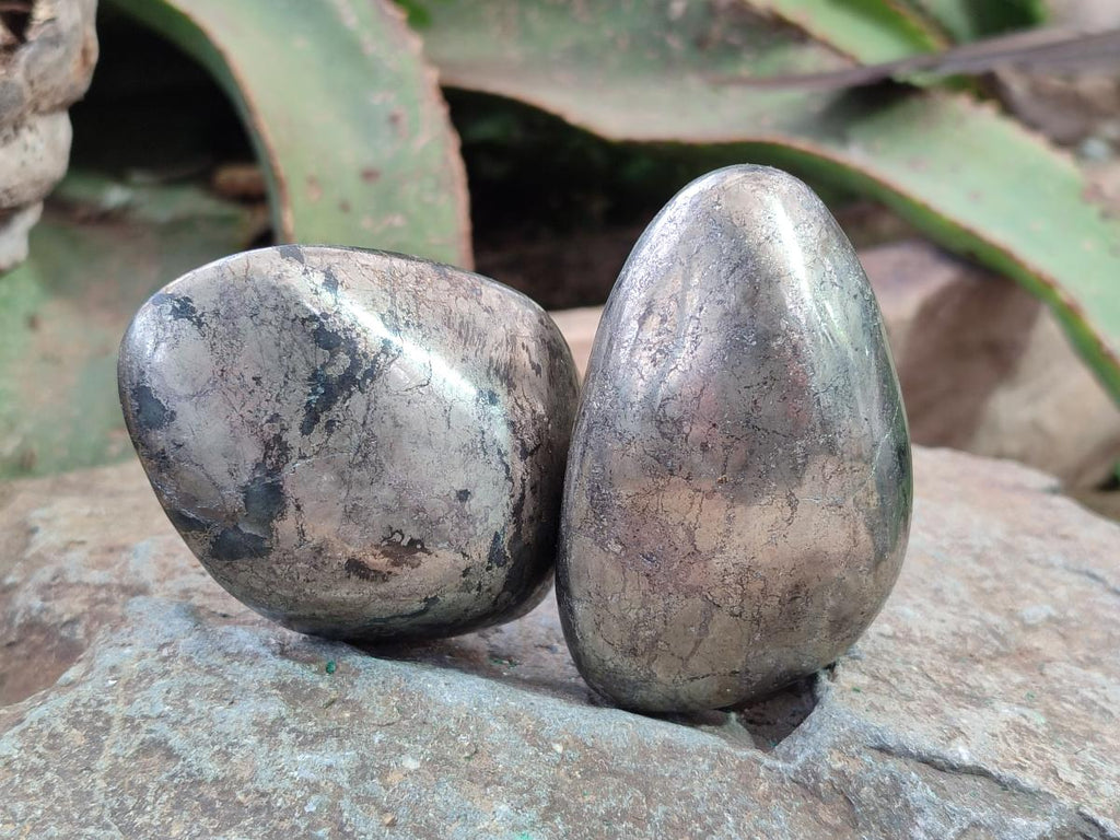Polished Basalt Pharaoh Stone Free Forms x 6 From Iron Duke Mine, Zimbabwe - Toprock Gemstones and Minerals 