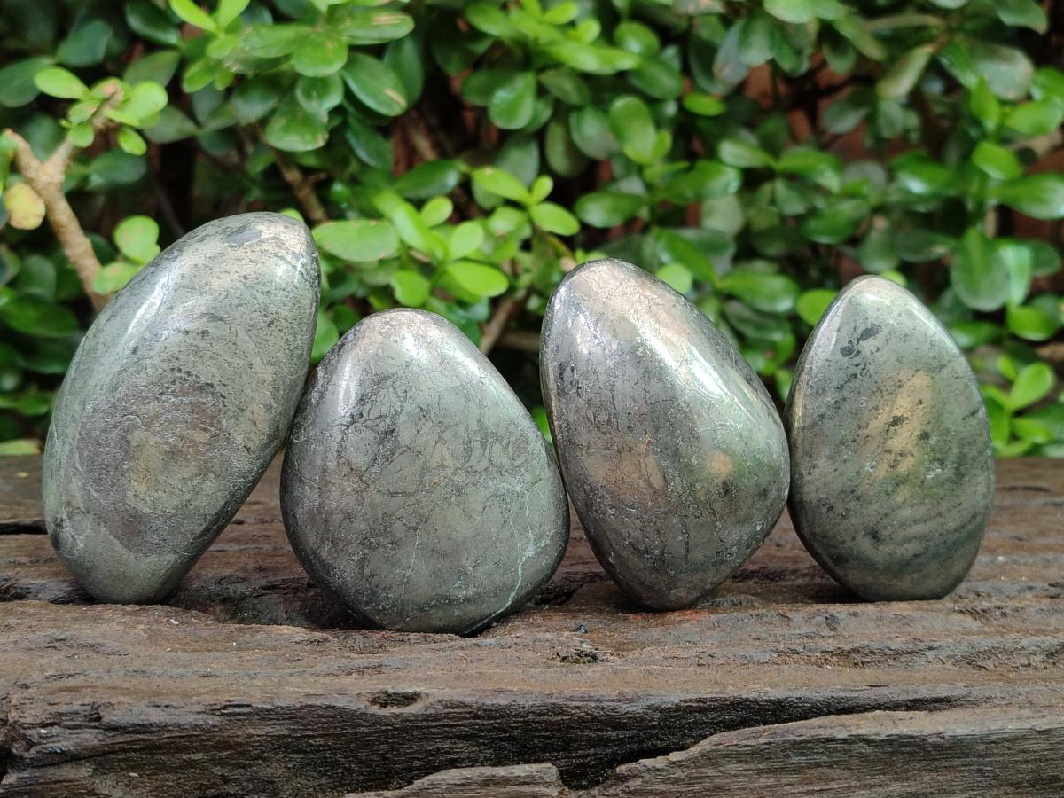 Polished Basalt Pharaoh Stone Free Forms x 6 From Iron Duke Mine, Zimbabwe - Toprock Gemstones and Minerals 