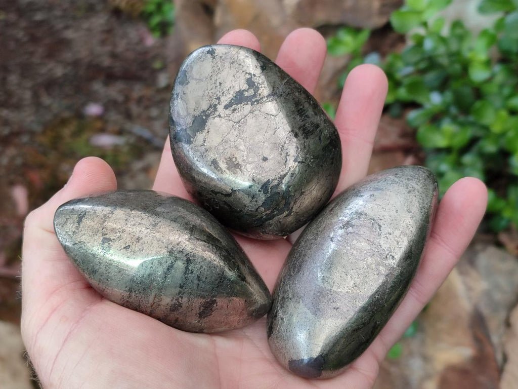 Polished Basalt Pharaoh Stone Free Forms x 6 From Iron Duke Mine, Zimbabwe - Toprock Gemstones and Minerals 