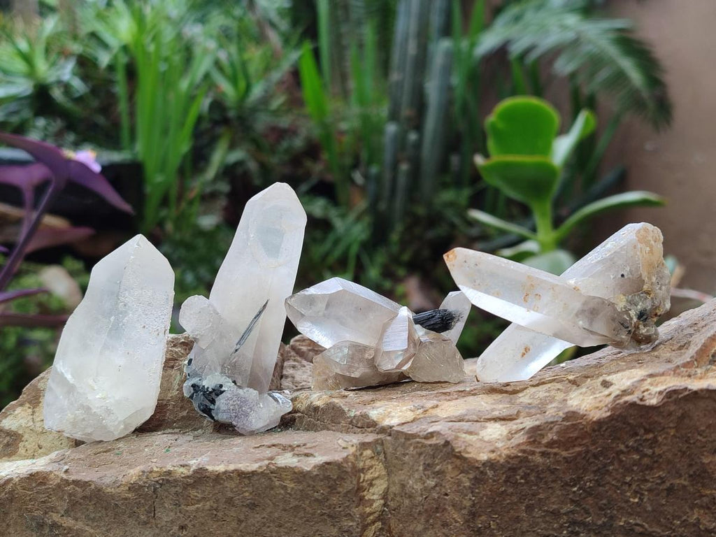 Natural Smokey Quartz Crystals and Clusters with Associated Minerals x 18 From Erongo, Namibia - Toprock Gemstones and Minerals 