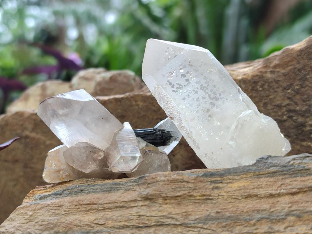 Natural Smokey Quartz Crystals and Clusters with Associated Minerals x 18 From Erongo, Namibia - Toprock Gemstones and Minerals 