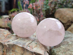 Polished Gemmy Rose Quartz Spheres x 6 From Madagascar - Toprock Gemstones and Minerals 