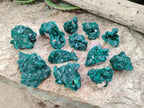 Natural Dioptase Specimens on Dolomite Matrix x 12 From Tantara Mine, Congo - Toprock Gemstones and Minerals 