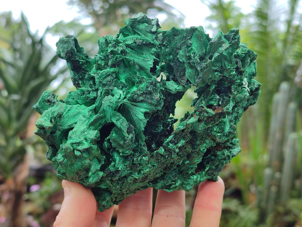 Natural Silky Malachite Specimens x 2 From Kasompe, Congo - Toprock Gemstones and Minerals 