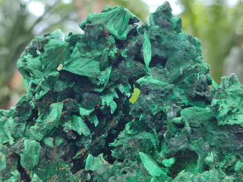 Natural Silky Malachite Specimens x 2 From Kasompe, Congo - Toprock Gemstones and Minerals 