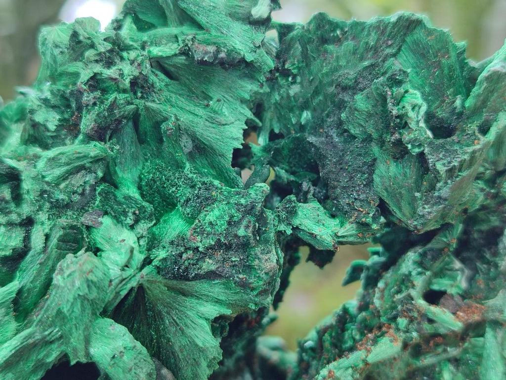 Natural Silky Malachite Specimens x 2 From Kasompe, Congo - Toprock Gemstones and Minerals 