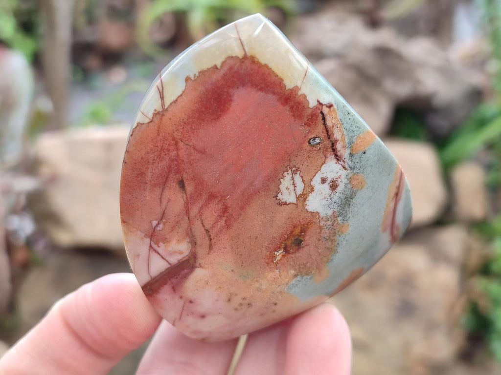Polished Polychrome Jasper Standing Display Pieces x 6 From Androka, Madagascar - Toprock Gemstones and Minerals 