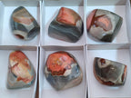 Polished Polychrome Jasper Standing Display Pieces x 6 From Androka, Madagascar - Toprock Gemstones and Minerals 
