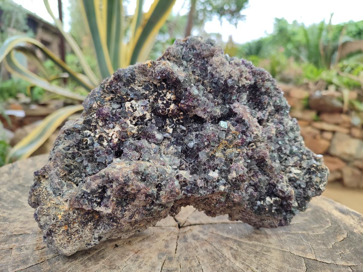 Natural Large Green-Blue Cubic Fluorite Specimen x 1 From Erongo, Namibia - Toprock Gemstones and Minerals 