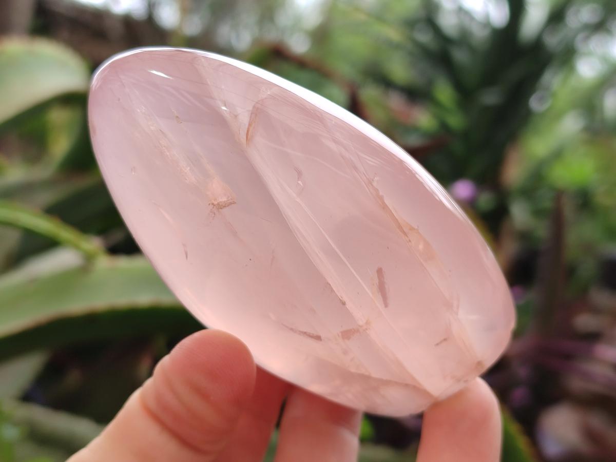 Polished Gemmy Rose Quartz Standing Display Pieces x 7 From Madagascar - Toprock Gemstones and Minerals 